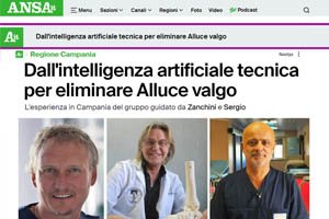 Inteligenza artificiale - Prof. Fabio Zanchini alluce valgo 
- ANSA